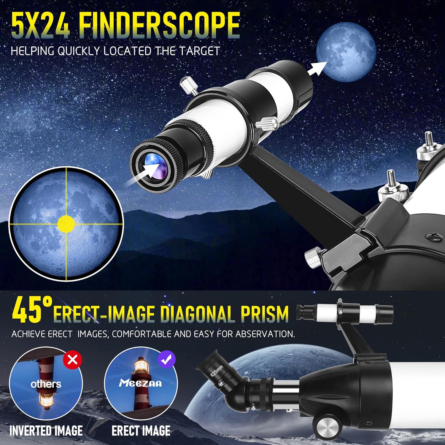 🔭🌌 90mm Aperture 800mm Refractor Telescope | High-Powered Astronomy for Adults, Kids & Beginners | Multi-Coated Optics + Phone Adapter & Carry Bag 🌟 #StargazingTech #AstronomyGear 🔭🌌 90mm Aperture 800mm Refractor Telescope | High-Powered Astronomy for Adults, Kids & Beginners | Multi-Coated Optics + Phone Adapter & Carry Bag 🌟 #StargazingTech #AstronomyGear